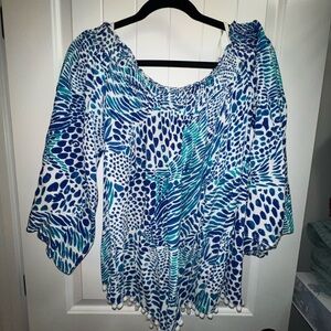 Lilly Pulitzer off the shoulder shirt